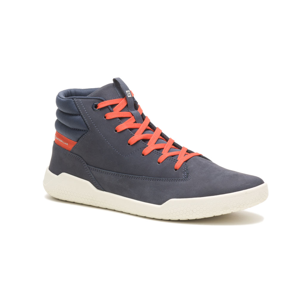 Caterpillar Shoes Islamabad - Caterpillar Hex Hi Mens Sneakers Navy (872604-GSI)